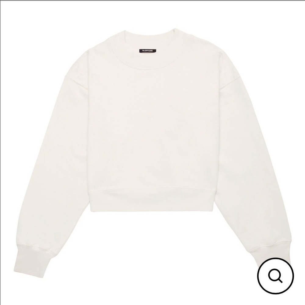 TALENTLESS mock neck crew neck - Bone - M